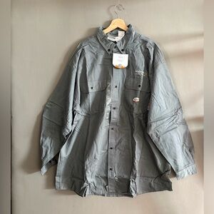 Rasco Flame Resistant Men Shirt L/S Gray Lightweight 4XL Tall Nwt Walmart